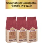 Mehmet Efendi Kurukahveci Colombian Filtre Kahve 500 gr x 3 Adet