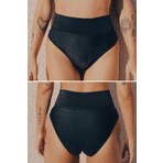 Peddon Regl Dönemine Özel Konforlu Pedkini Mayo Altı Eco Friendly Swimwear Süper Emici Yüksek Bel Bikini Altı Siyah Regl Mayosu