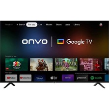 Onvo OV55351 55" 140 Ekran Uydu Alıcılı 4K Ultra HD Android Smart LED TV