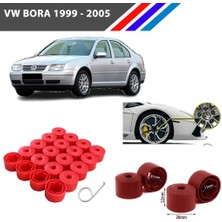 Otozet - Vw Bora Bijon Civata Kapağı Kırmızı Renk 20 Adetli Set 17MM 1K06011739B9