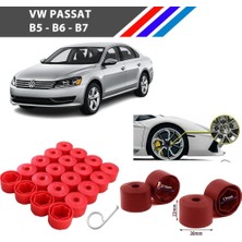 Otozet - Vw Passat Bijon Civata Kapağı Kırmızı Renk 20 Adetli Set 17MM 1K06011739B9