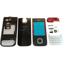 Nokia 5330 Full Kasa Kapak Tuş Takımı Nokia 5330 Uyumlu Siyah Renk Orta Kasa Ön Kapak Arka Kapak
