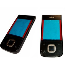 Nokia 5330 Full Kasa Kapak Tuş Takımı Nokia 5330 Uyumlu Siyah Renk Orta Kasa Ön Kapak Arka Kapak