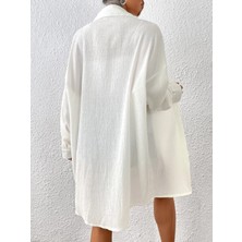 Trendseninle Kadın Oversize Uzun Gömlek