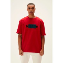 Bad Bear Taped T-Shirt Crimson Red Kırmızı Baskılı Erkek Tişört