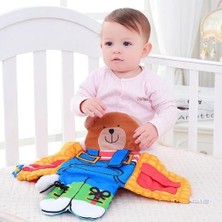 Bebek Erken Eğitici Oyuncaklar Montessori Oyuncaklar Bunny Ayı Kumaş Kitap Yumuşak Yatay Doll Life Beceri Eğitim Toddler Oyuncaklar | (Yurt Dışından)