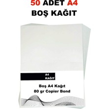 Copier Bond (Ve-Ge) A4 80GR Fotokopi Kağıdı 50 Adet Kağıt (1pk*50 Kağıt)