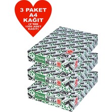 Copier Bond (Ve-Ge) A4 80GR Fotokopi Kağıdı 1500 Adet Kağıt (3PK*500 Kağıt)