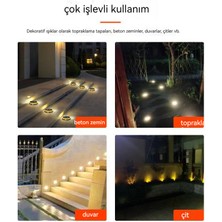 LED Açık Su Geçirmez Avlu Bahçe Güneş Çim Işık 4 Adet (Yurt Dışından)