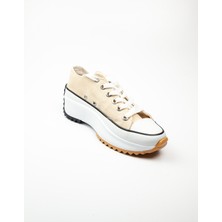 Bulldozer 231904 Bej Kalın Taban Keten Kadın Sneaker