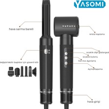 Yasomi S1 Pro 7 In 1 110.000 rpm Motor Gücü 3 Kademe Saç Şekillendirici