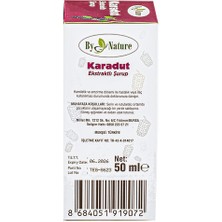 ByNature Karadut Ekstratlı Şurup 50 ml