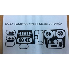 Modifiyecim Dacıa Sandero 2010> 22 Parça Torpido Kaplama