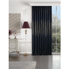 Solinas Collection Lacivert Pano 1x3 Sık Pile Fon Perde