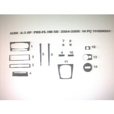 Modifiyecim Audi A3 2004-2008 14 Parça Torpido Kaplama