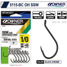 Owner 5115 Oh Ssw Black Chrome Iğne