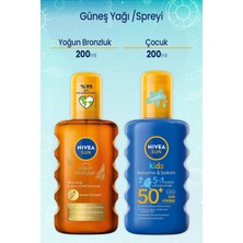 Nivea Sun Karoten Güneş Spreyi 200 ml & Çocuk Renkli Nemlendirici Güneş Spreyi 50+ 200 ml