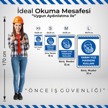 İsg Tabelam 25x35cm/Etiket/Yarım Yüz Maskeni Kullan