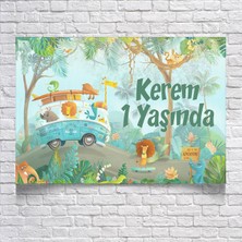 Reysa Tasarım Safari Temalı Doğum Günü AFIŞI35 x 50 cm