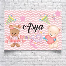 Reysa Tasarım Oyuncak Ayıcık Temalı Doğumgünü AFIŞI35 x 50 cm