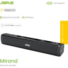 Jopus Mirand Bluetooth Sound Bar Double Speaker / Sd Card / USB Drive / 3.5mm Aux / Fm