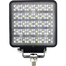 Hubstein 30W 30 LED Kare Pmma Lensli Beyaz Yayıcı Sis Farı Off Road Çalışma Tekne Lambası JNG01