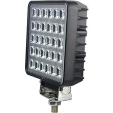 Hubstein 30W 30 LED Kare Pmma Lensli Beyaz Yayıcı Sis Farı Off Road Çalışma Tekne Lambası JNG01