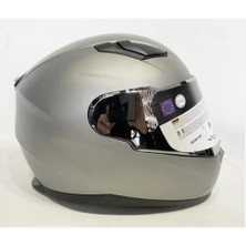 Sway 816 Mat Metalik Gri Full Face Kask