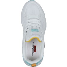 Jump 24711 Beyaz - Mint Yeşili - Sarı Kadın Spor Ayakkabı
