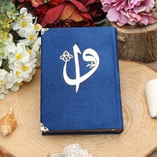 İkranur Hediyelik Seccade, Inci Tesbih, Kur'an-I Kerim, Asetat Kutulu (26×23) Paket Lacivert