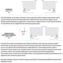 Hammam 1200 x 475 mm Amber Dikey Gümüş Gri Alüminyum Radyatör Standart Bağlantı