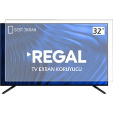 Best Ekran Regal 32R4020HB Tv Ekran Koruyucu - Regal 32" Inç Kırılmaz Tv Ekran Koruyucu Camı