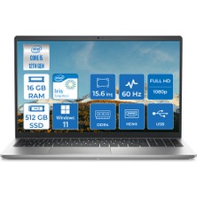 Dell Inspiron 3520 Intel Core i5 1235U 16GB 512GB SSD Windows 11 Pro 15.6" FHD Taşınabilir Bilgisayar I35201012U003