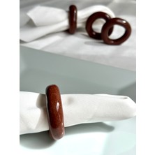 Kabile Seramik Vintage Seramik Peçete Yüzüğü Servis