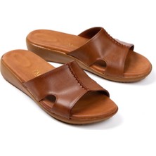 ARTI ARTI AYAKKABI ARTI ARTI AYAKKABI ARTI-ARTI020-5005-02 Günlük Kadın Ortopedik Topuk Dikeni Fonksiyonlu Taba Terlik