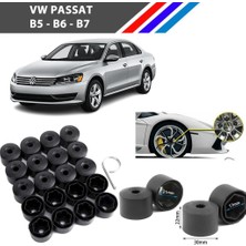 Otozet - Vw Passat Bijon Civata Kapağı Siyah Renk 20 Adetli Set 17MM 1K06011739B9