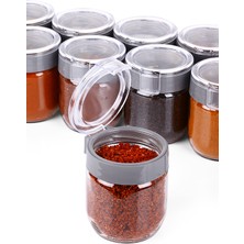 6'Lı Cam Baharatlık Ve Saklama Kabı ( 425 Ml X 6 Adet) - Glass Spice Container And Storage Container