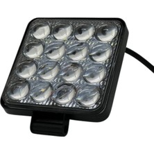 Hubstein Off Road Beyaz Işık Sis Farı Lambası 16 LED Kare 110X110CM-YÜKSEKPARLAKLIK