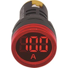 GWEST 22 mm Kırmızı 100A Ampermetre