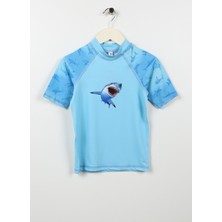 Slipstop Desenli Mavi Erkek T-Shirt ST2332000007