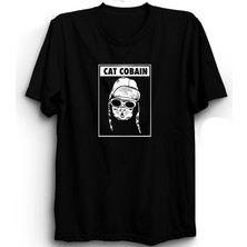 The Fame Cat Cobain, Nirvana, Kurt Cobain, Rock Metal Mizah Tişört
