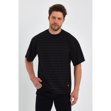 Alexander Gardi Çizgili Oversize T-Shirt E23-00105-SYH2