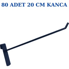 Manken İstanbul Siyah Tel Pano Standı 90X190 cm - 80 Adet Kanca Bijuteri Standı Çorap Standı Telefon Standı