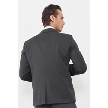 Çetinkaya Mentality 3118 Füme Yunter Loco Slim Fit Takım Elbise