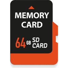 Velliw 64 GB Yüksek Kapasiteli Sd Card Veri Depolama Kamera Bilgisayar Uyumlu Hafıza Kartı