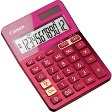 Canon LS-123K-MPK 12 Hane Masa Üstü Hesap Makinesi Pembe