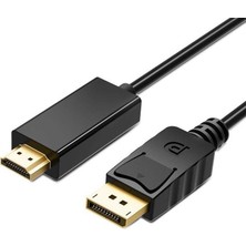 Displayport To HDMI Çevirici Dönüştürücü Kablo - 1.8 Metre