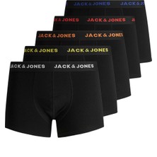 Jack & Jones 5'li Düz Renk Logolu Boxer