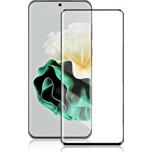 Microcase Huawei P60 / P60 Pro Için 3D Kavisli Tam Kaplayan Çerçeveli Mat Cam Koruma - AL3124