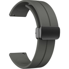 Smcase Kieslect Ks Armband Silikon Mıknatıslı Ayarlanabilir HS19 Koyu Gri